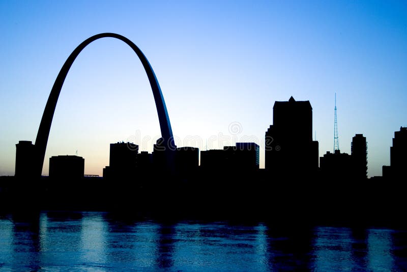 Horizon de St Louis photos libres de droits Horizon de St Louis photos libres de droits