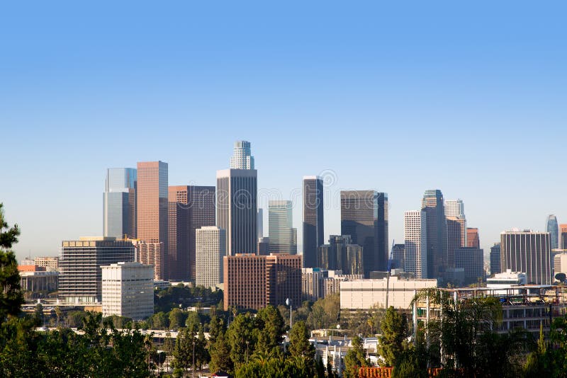 Horizon de van de binnenstad Californië van La Los Angeles