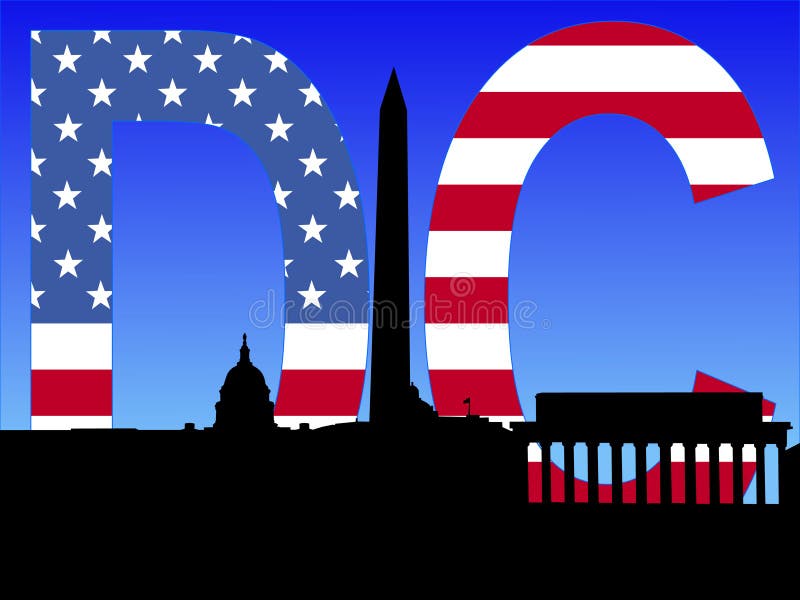 Horizon de Washington DC illustration libre de droits Horizon de Washington DC illustration libre de droits