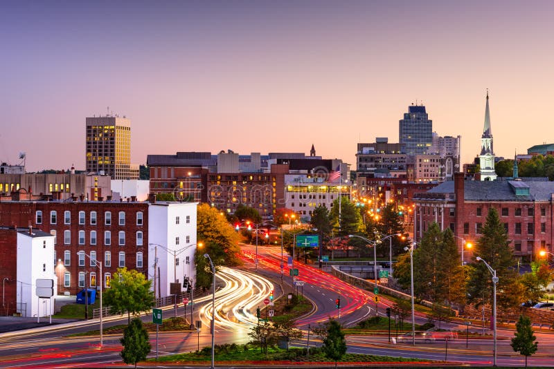 Horizon de Worcester, le Massachusetts image libre de droits Horizon de Worcester, le Massachusetts image libre de droits