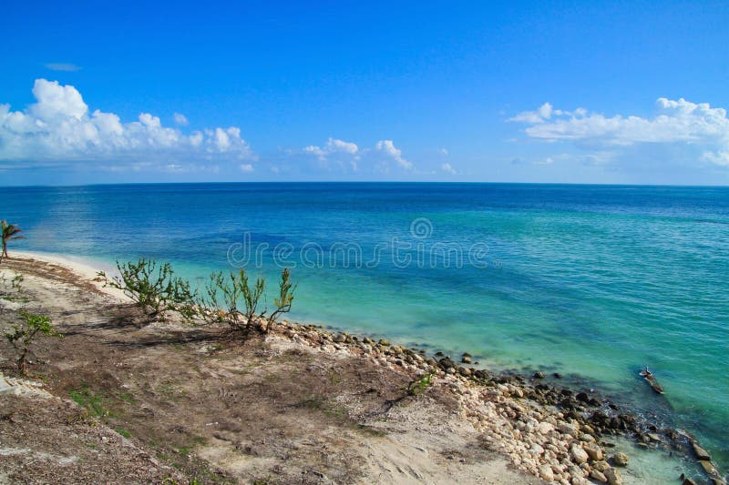 Recovering beach area of beautiful Florida Keys beach after being destroyed by Hurricane Irma in 2017 royalty free stock photos Recovering beach area of beautiful Florida Keys beach after being destroyed by Hurricane Irma in 2017 royalty free stock photos