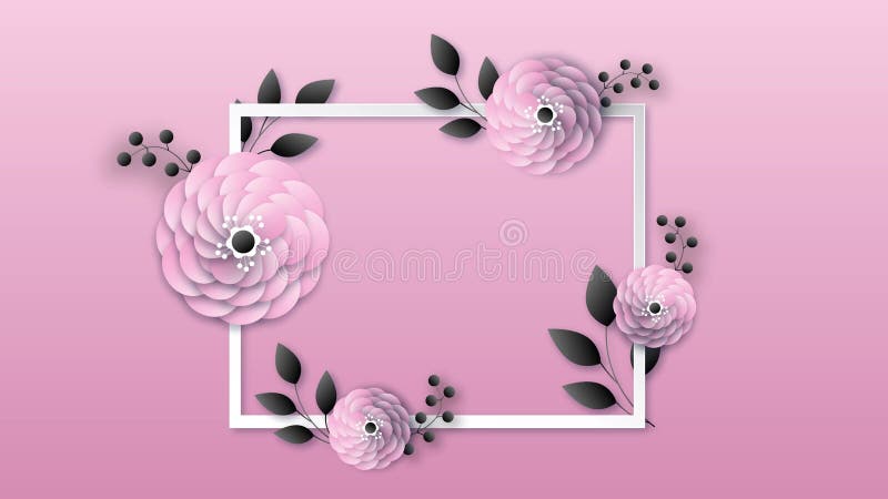 Horizontal animated background with spring flowers horizontal animated background with spring flowers ilustração royalty free