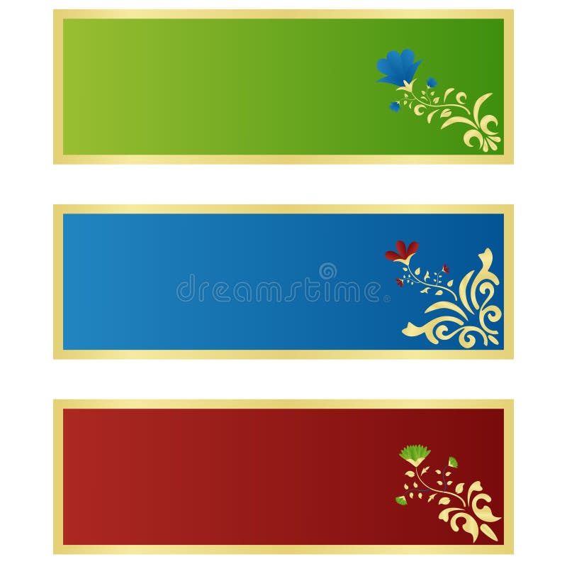 Horizontal banners stock illustration Horizontal banners stock illustration