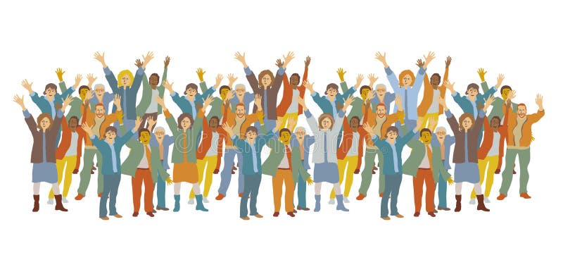 Horizontal Big Group Happy People Stock Vector Illustration Of Party Lifestyle Horizontal Big Group Happy People Stock Vector Illustration Of Party Lifestyle