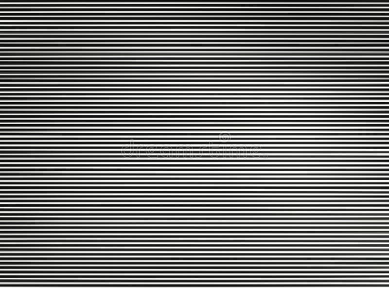 Horizontal Black and White Interlaced Tv Lines Abstraction Backg Stock