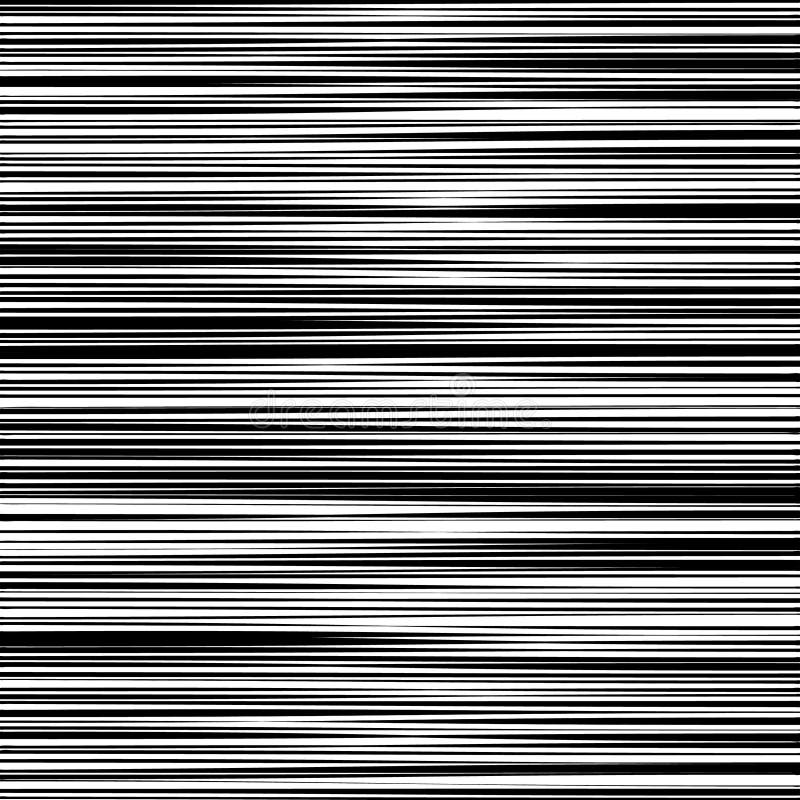 Horizontal Black and White Stripes Stock Vector Illustration of