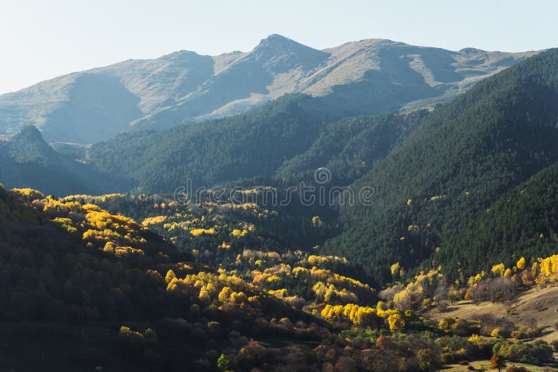 Horizontal d'automne de montagne photo stock Horizontal d'automne de montagne photo stock