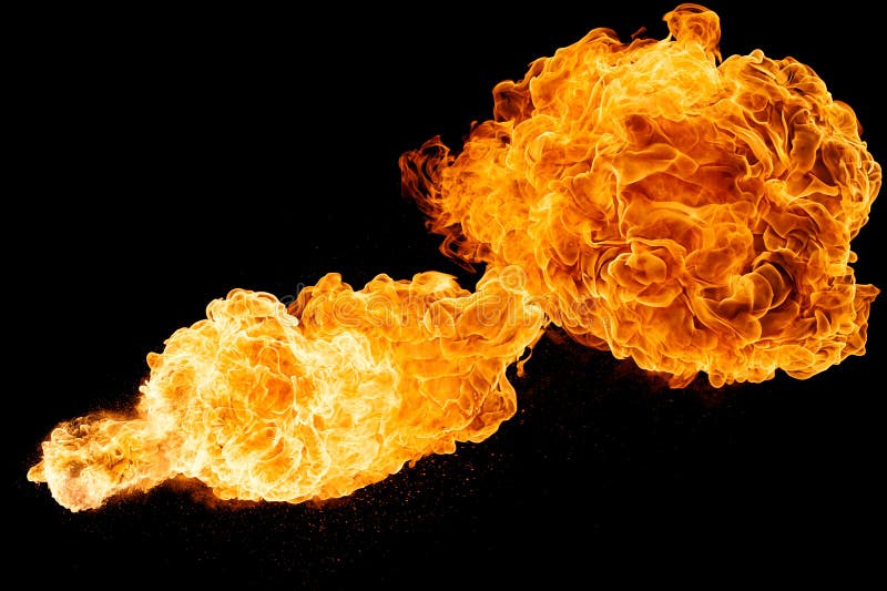 Horizontal Fireball stock images