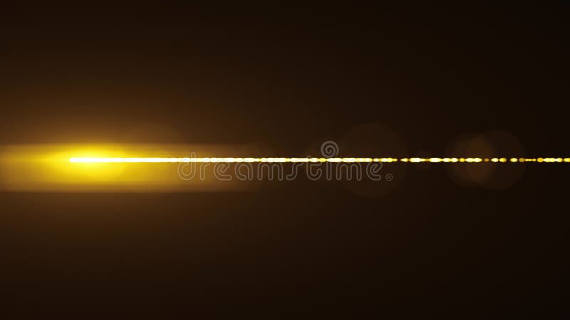 Horizontal Laser Lights Optical Lens Flares Shiny Bokeh