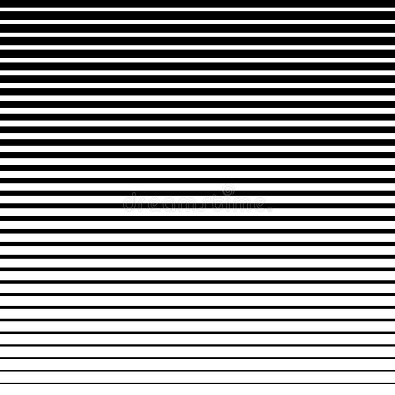 Horizontal Line Seamless Pattern. Parallel Stripe. Black Streak on
