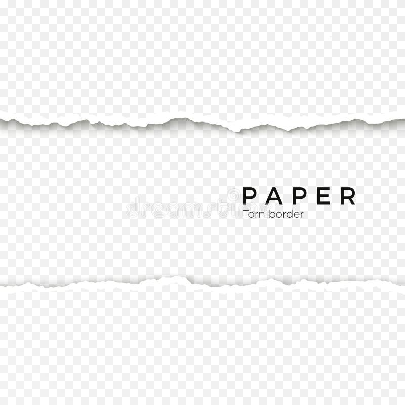 Horizontal seamless torn paper edge. Rough broken border of paper stripe. Vector illustration stock illustration Horizontal seamless torn paper edge. Rough broken border of paper stripe. Vector illustration stock illustration
