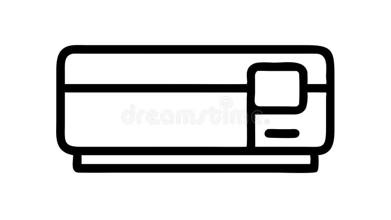 Horizontal Server Rack, Data Storage and Network Equipment, vector design Generative AI royalty free illustration