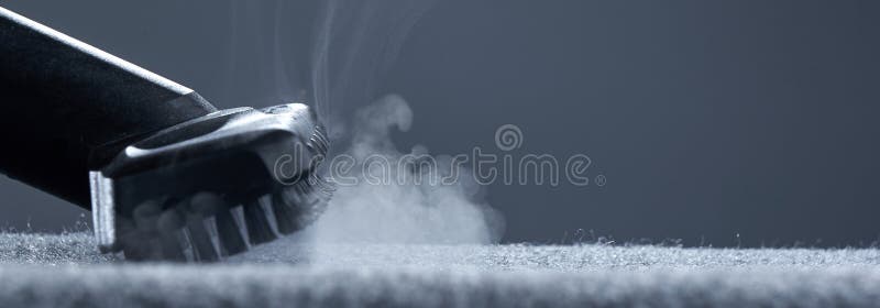 Premium Photo  Blue steam on a black background. copy space.