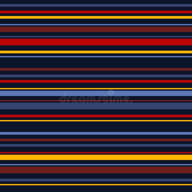 Horizontal stripes seamless pattern. Simple vector colorful lines background vector illustration