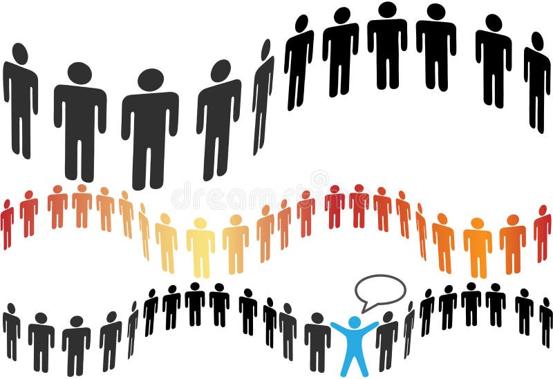 Horizontal tile line of symbol people group vector illustration