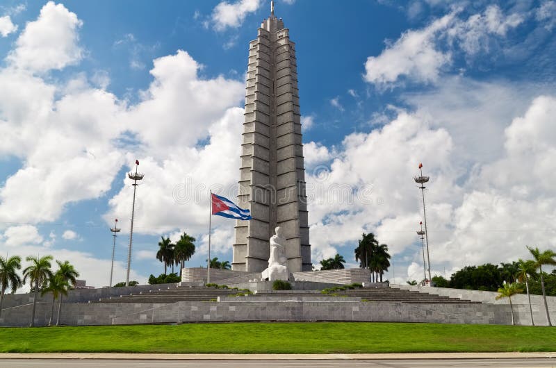 Horizontal view of the Jose Marti memorial in Hava