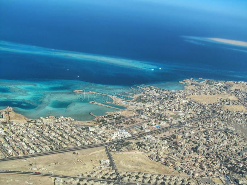 Ville De Hurghada Sur La Mer Rouge. Photo stock Image du hurghada