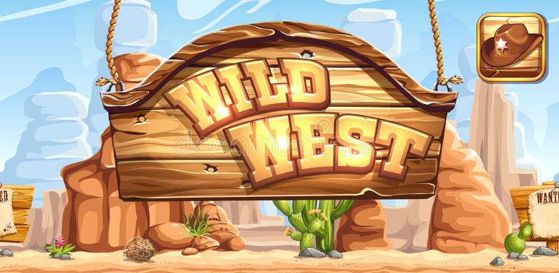 Horizontal banner and icon for the game Wild West for registration in social networks. Horizontal banner and icon for the game Wild West for registration in social networks.