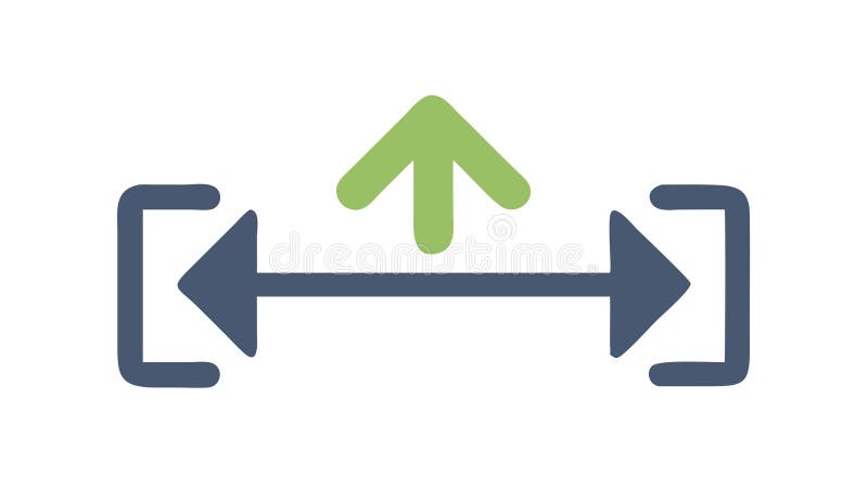 Horizontale Messebene repräsentiert Breite- oder Längengrenzen Vektordesign Generative AI stock abbildung