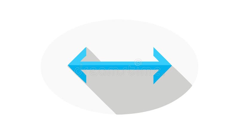 Horizontales Doppelbogensymbol: Größe ändern oder Symbolvektordesign erweitern Generative AI stock abbildung