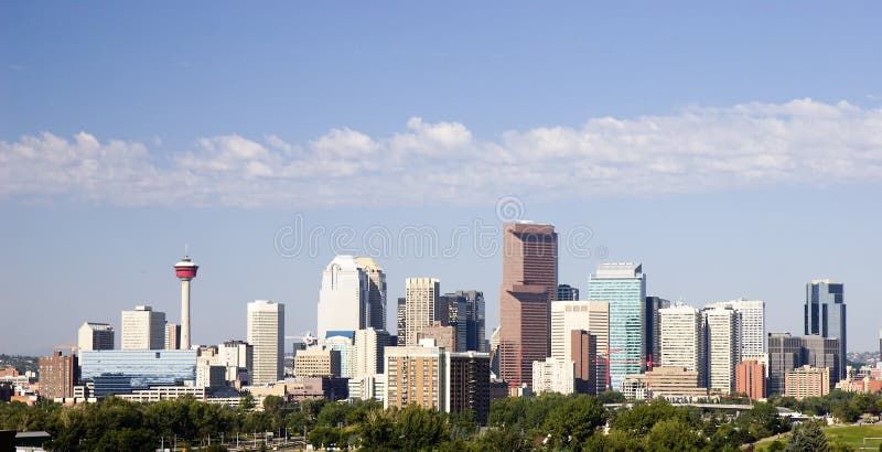 Horizonte de Calgary foto de archivo libre de regalías Horizonte de Calgary foto de archivo libre de regalías