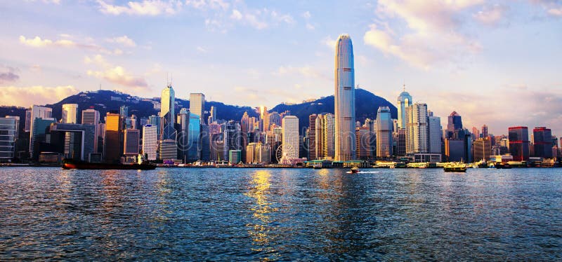 Horizonte de Hong Kong fotos de archivo
