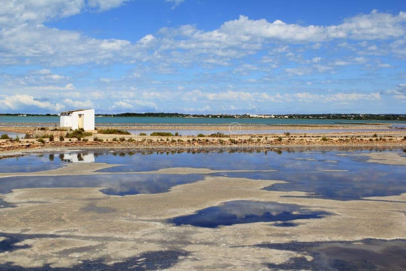 Horizonte de la salina de Ses Salines Formentera balear
