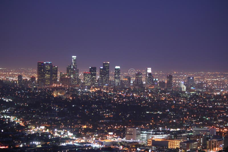 Los Angeles Skyline at Night. Los Angeles Skyline at Night