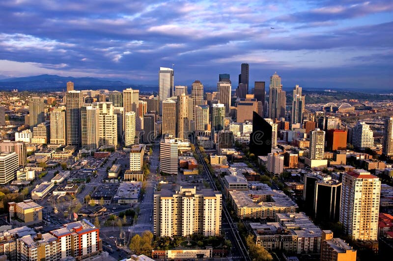 Horizonte de Seattle imágenes de archivo libres de regalías Horizonte de Seattle imágenes de archivo libres de regalías