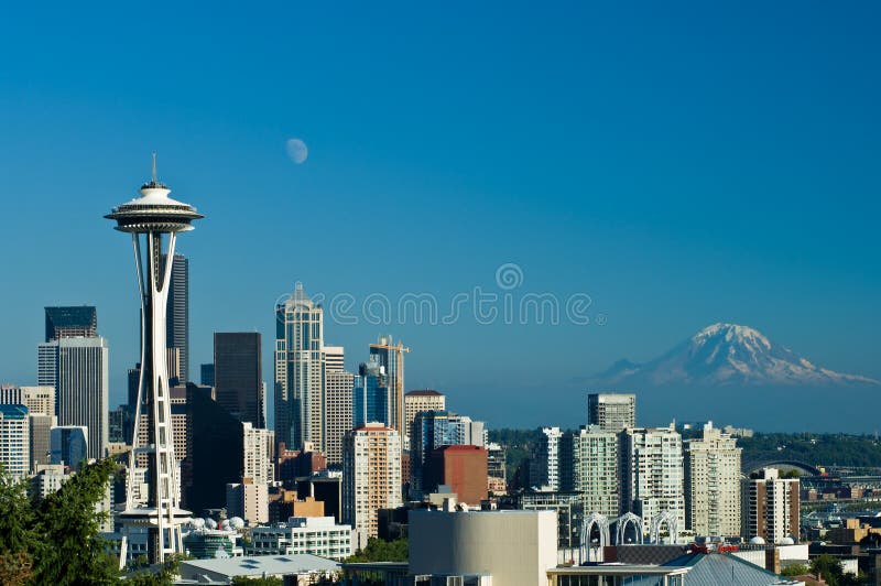 Horizonte de Seattle imagen de archivo libre de regalías Horizonte de Seattle imagen de archivo libre de regalías