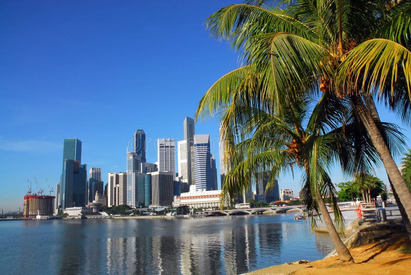 Horizonte de Singapur foto de archivo libre de regalías Horizonte de Singapur foto de archivo libre de regalías