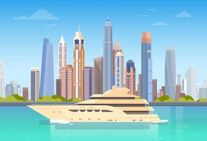 Horizonte del fondo del paisaje urbano de la opinión del rascacielos de la ciudad con el espacio de la copia ilustración del vector Horizonte del fondo del paisaje urbano de la opinión del rascacielos de la ciudad con el espacio de la copia ilustración del vector