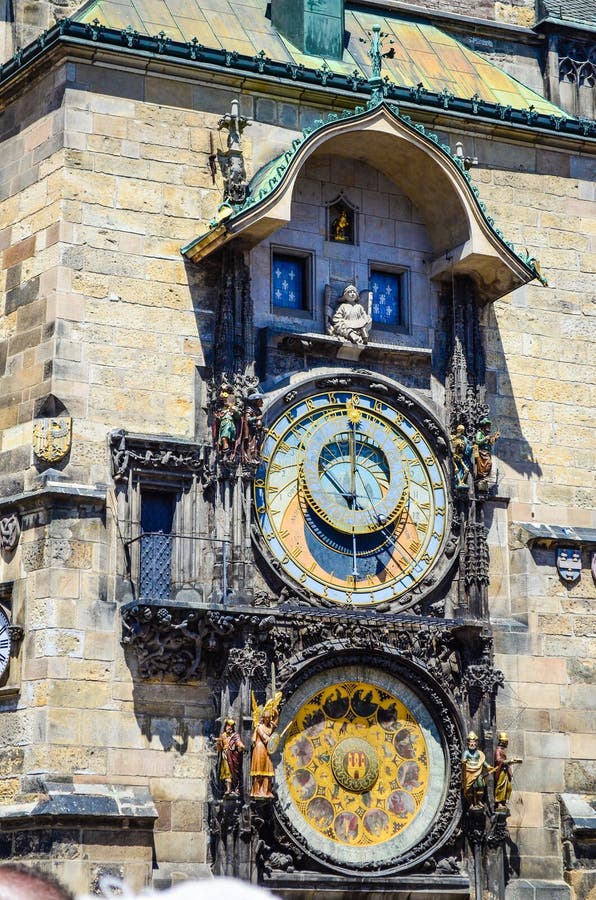 Horloge astronomique à Prague photo libre de droits Horloge astronomique à Prague photo libre de droits