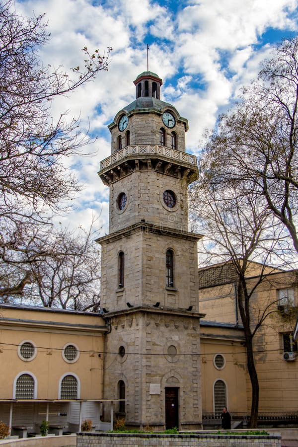 Horloge Bulgarie Varna de ville image stock Horloge Bulgarie Varna de ville image stock