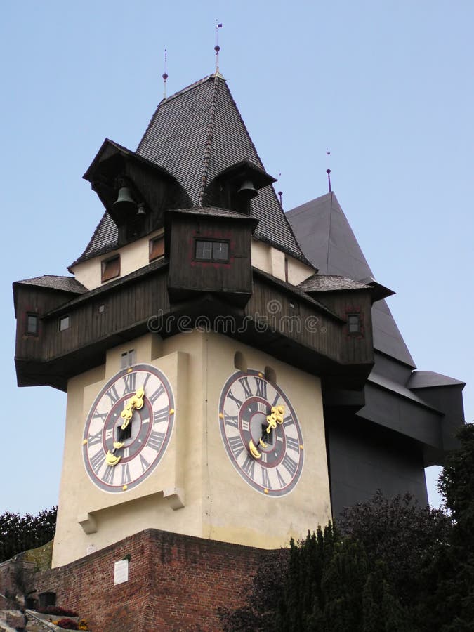 Horloge de Graz (Autriche) photographie stock libre de droits Horloge de Graz (Autriche) photographie stock libre de droits