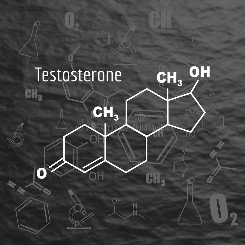 Hormona de fórmula testosterona.