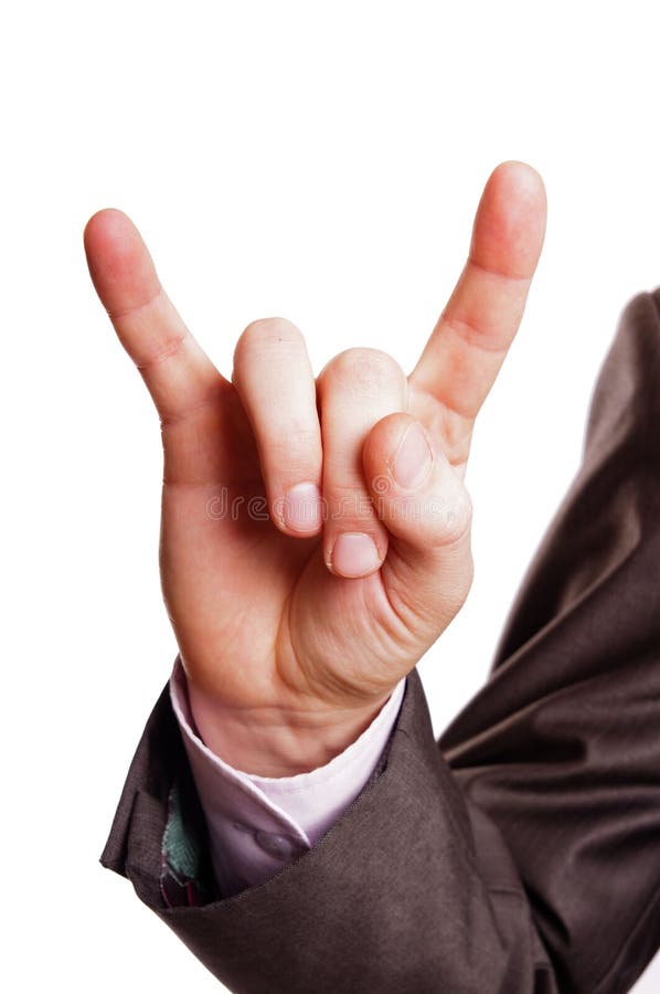 Horn finger sign stock photo. Image of abstract, heavy 24300810