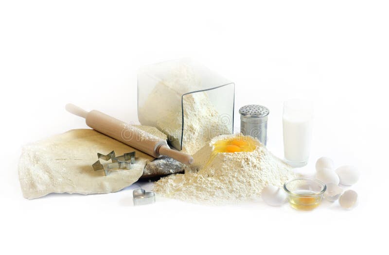 Baking activities at home, traditional ingredients. Baking activities at home, traditional ingredients