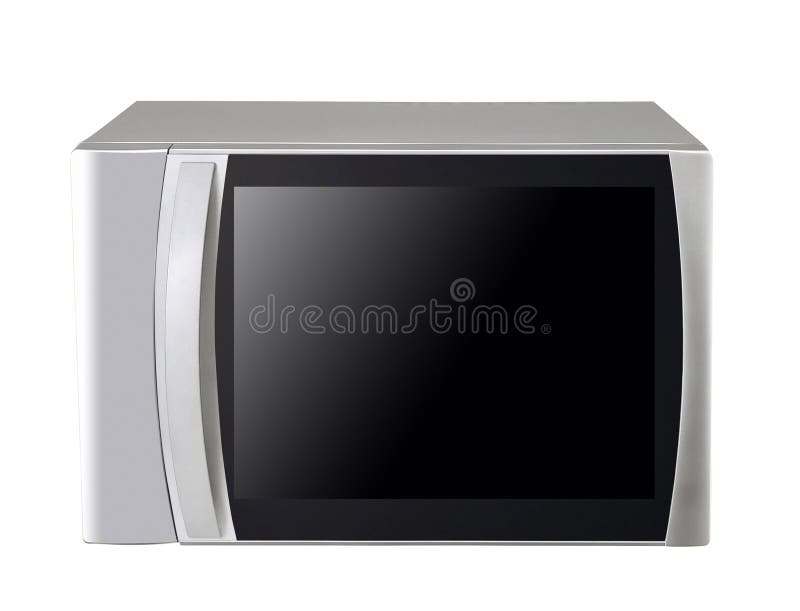 Horno microondas aislado en blanco fotografía de archivo libre de regalías Horno microondas aislado en blanco fotografía de archivo libre de regalías