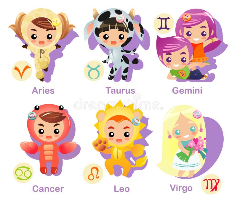 Horoscope signs Icon set part 1