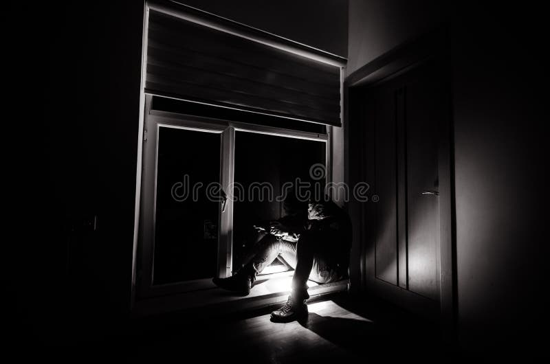 Man Behind Dirty Window Stock Photo - Download Image Now - Detective,  Paranormal, Bizarre - iStock