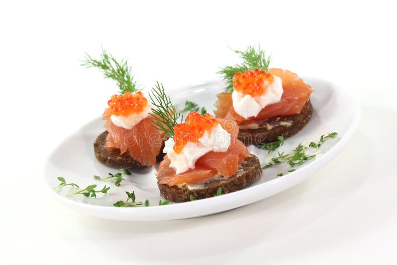 Hors d oeuvre stock image. Image of appetizer, pumpernickel 22665811