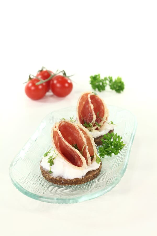 Hors d oeuvre stock photo. Image of hors, pumpernickel 22695436