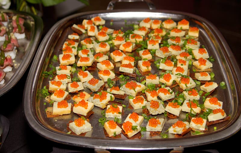Hors D Oeuvres Appetizers Tray Buffet Stock Image - Image of italian