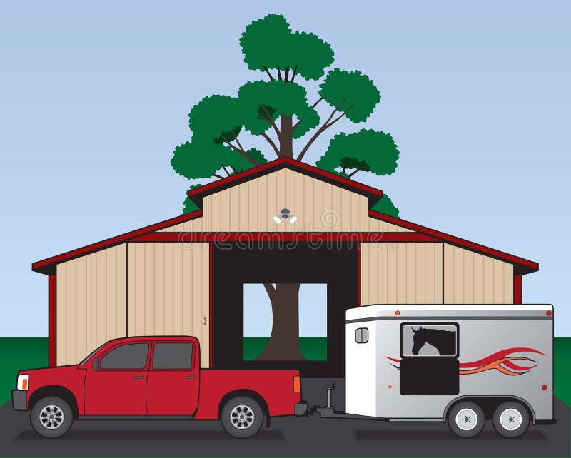 Horse Trailer Stock Illustrations 501 Horse Trailer Stock