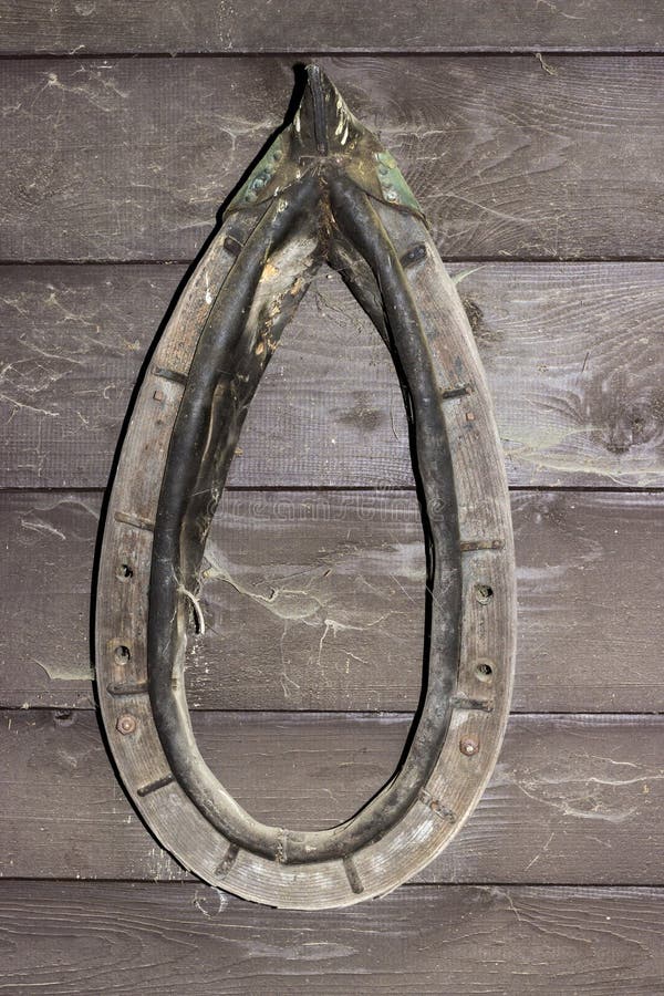 Horse Collars On The Wooden Background Stock Photo Image of isolated