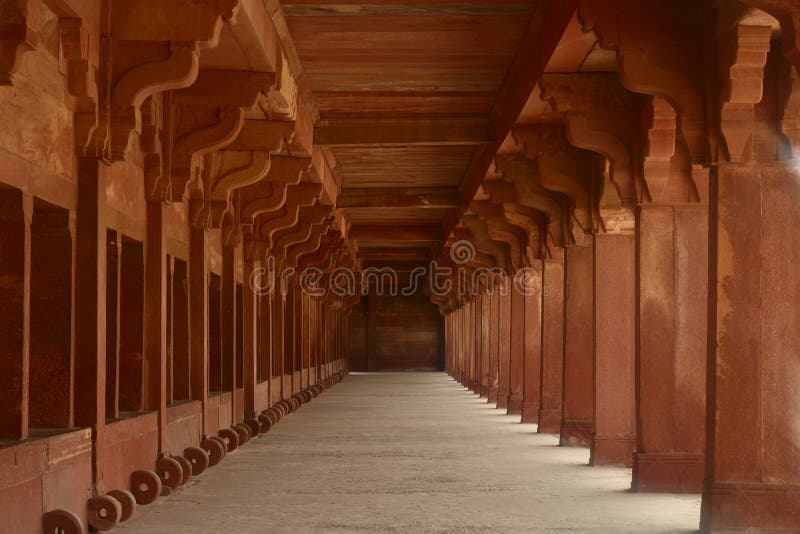 Stable at Fatehpur Sikri, the town in Agra District of Uttar Pradesh, India. The city itself was founded as the capital of Mughal Empire in 1571 by Emperor Akbar, later abandoned. Stable at Fatehpur Sikri, the town in Agra District of Uttar Pradesh, India. The city itself was founded as the capital of Mughal Empire in 1571 by Emperor Akbar, later abandoned.