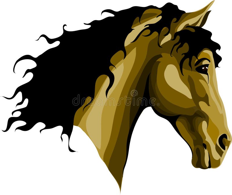 Horse head stock vector. Illustration of chess, equestrian 35522327
