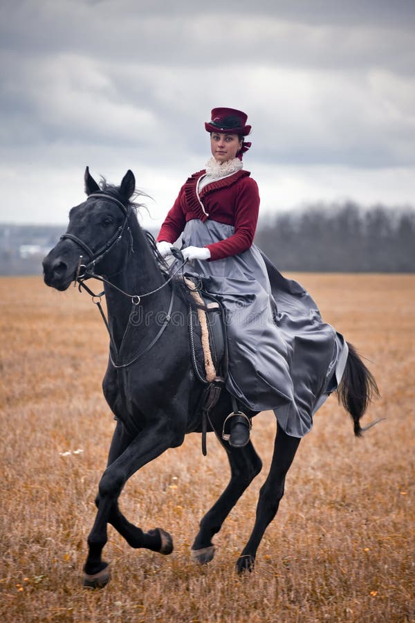 Horse-hunting with ladies in riding habit