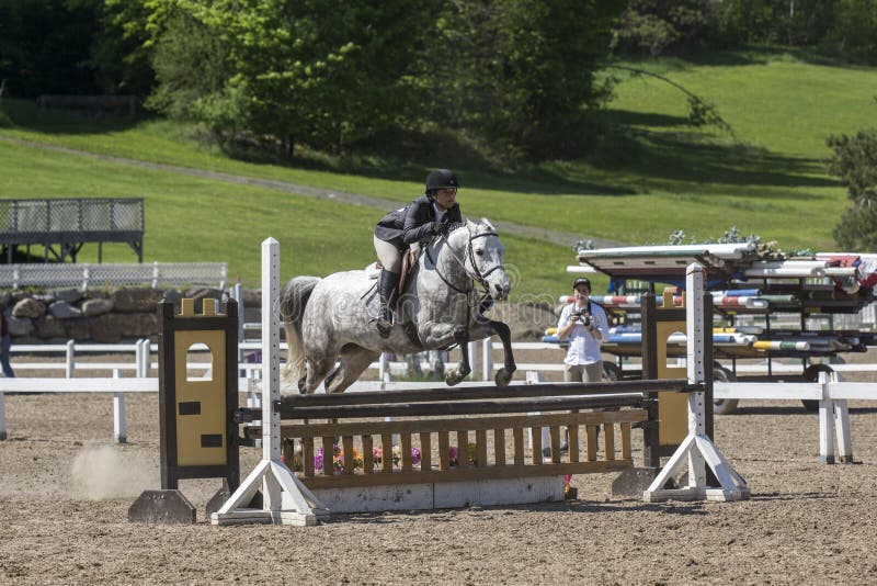 Horse jumping editorial photography. Image of bromont 41046347